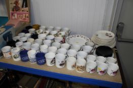 A quantity of various dinner ware, mugs etc.