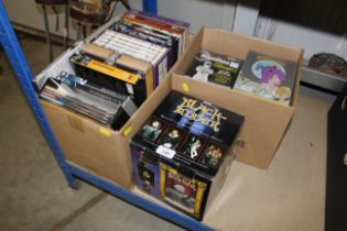 A boxed Blackadder set, various DVDs etc.