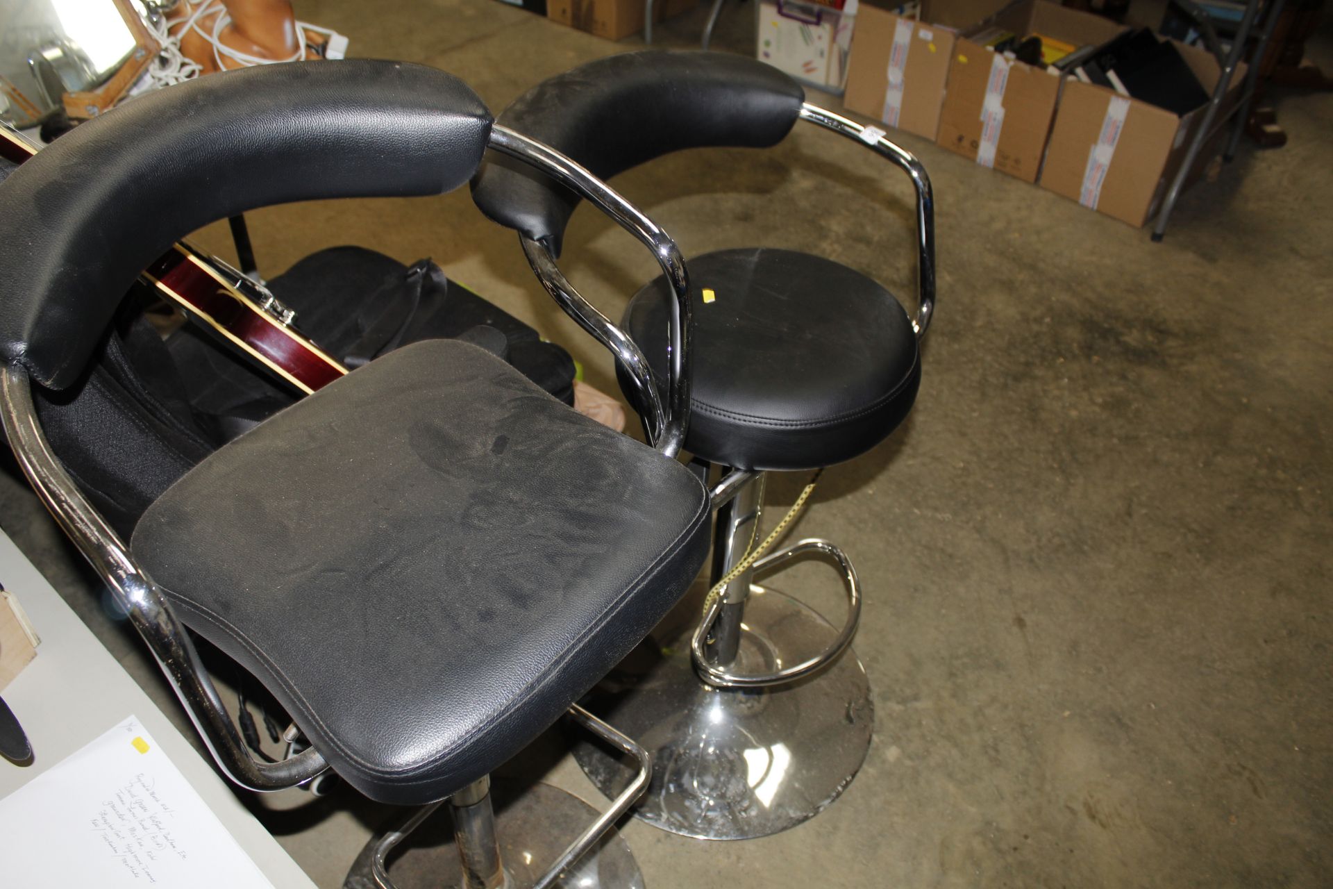 Two chrome adjustable high chairs - Image 2 of 2