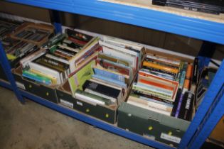 Three boxes of miscellaneous books including biogr