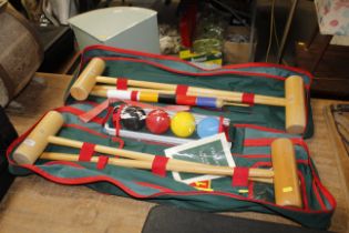 A modern Jaques croquet set