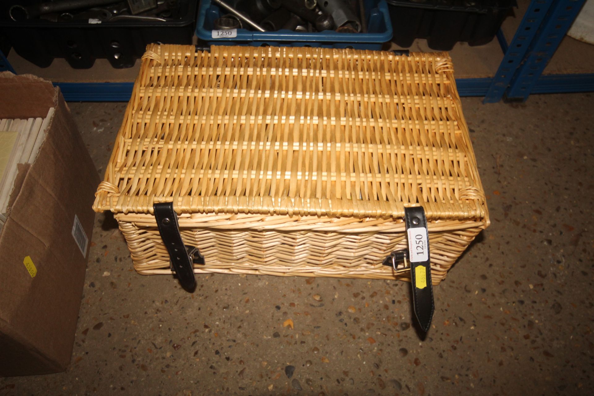 A wicker hamper basket and quantity of various gol - Image 2 of 2