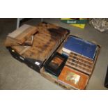 Two boxes containing miscellaneous antiquarian and