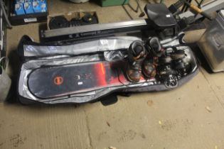 A Rossignol Nomad 160 snowboard with Burton size U