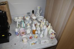 A collection of Radford and other art pottery item