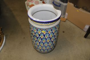 A glazed pottery stick stand AF