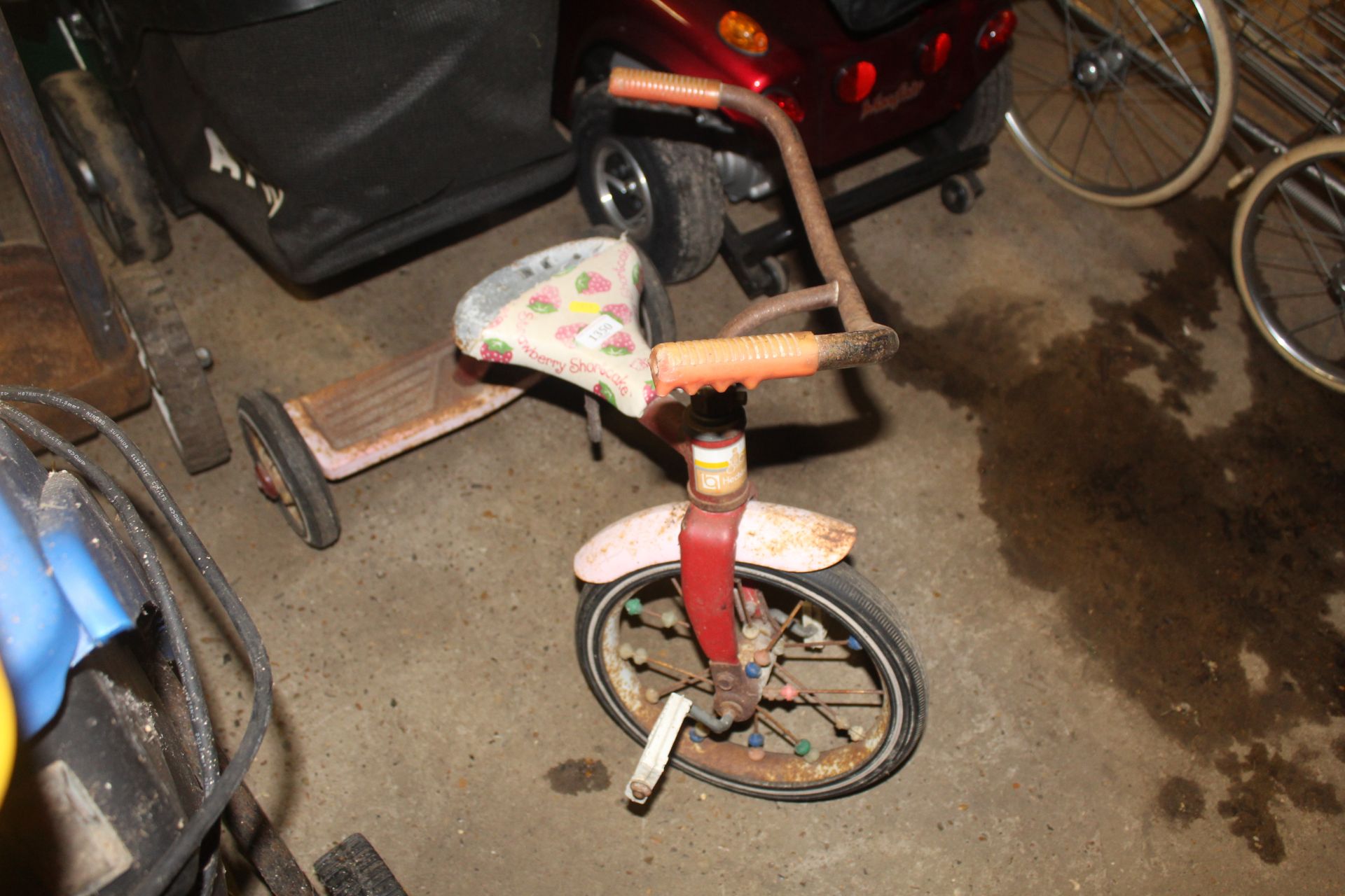 A child's tricycle