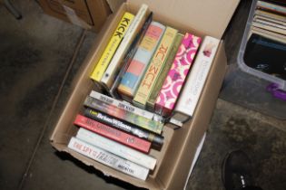 A box of miscellaneous books