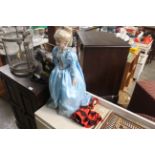 A souvenirs doll and a collectors doll of "Cinderella"