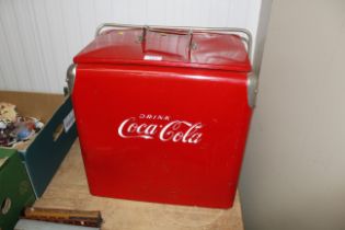 A retro style Coca-Cola cool cabinet