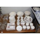 A collection of Camargue floral pattern dinnerware