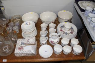 A collection of Camargue floral pattern dinnerware