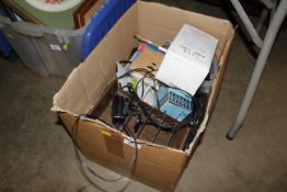 A box of various sundry items