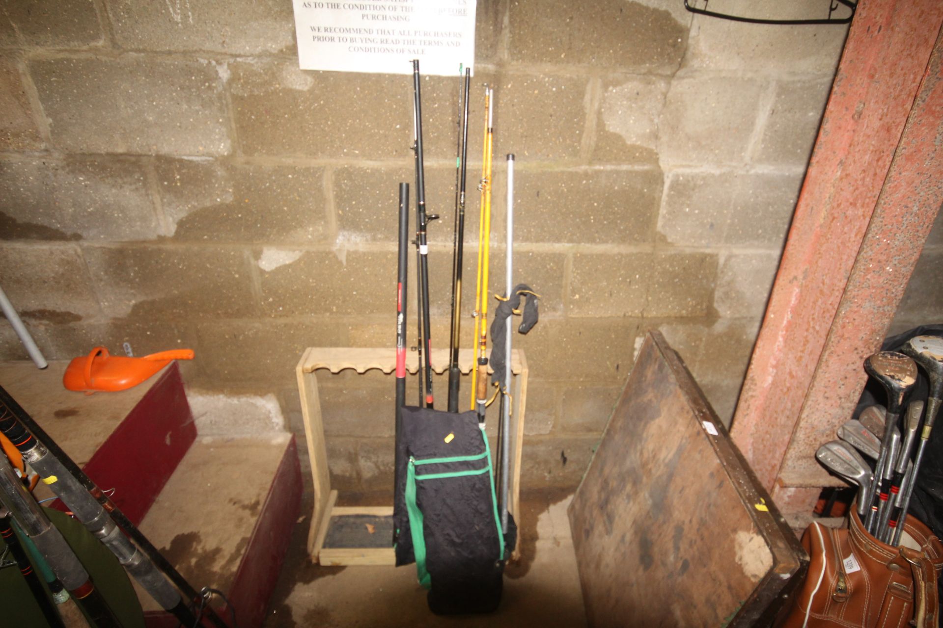 A quantity of various fishing rods to include a Ja
