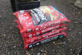 Four bags of New Horizon all plant compost (natura