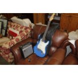 A GEAR  4 music electric guitar, amplifier and carry case