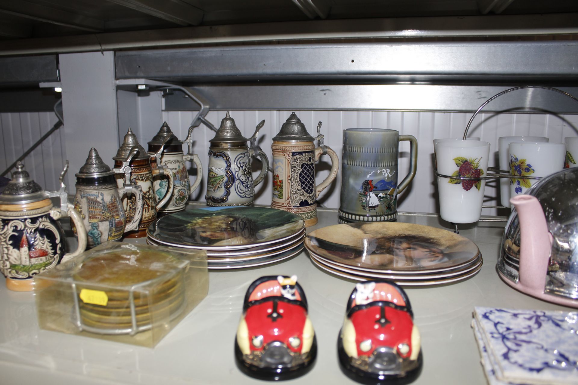 Six Royal Worcester "Little Angels" collection collectors plates, various beer steins, Art Deco - Image 2 of 2