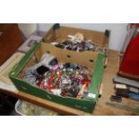 Two boxes of miscellaneous costume jewellery