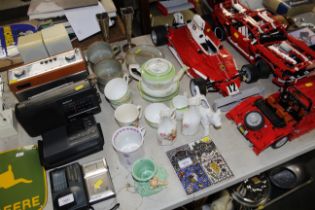 A collection of various pottery, Noritake breakfas