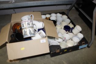 A quantity of various china mugs and tea cups