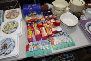 A collection of Tetley Teafolk items