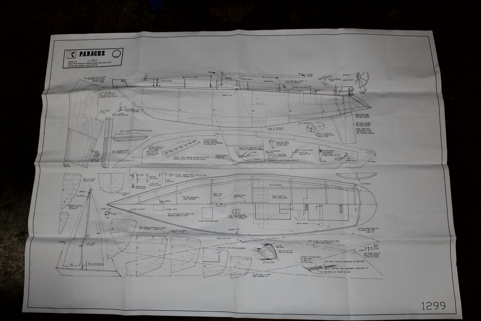 A model pond yacht 'Panache II' without radio cont - Image 3 of 3