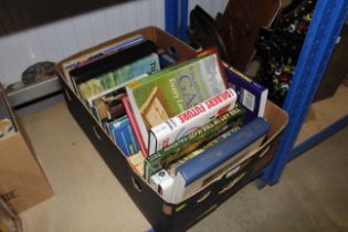 A box of miscellaneous books