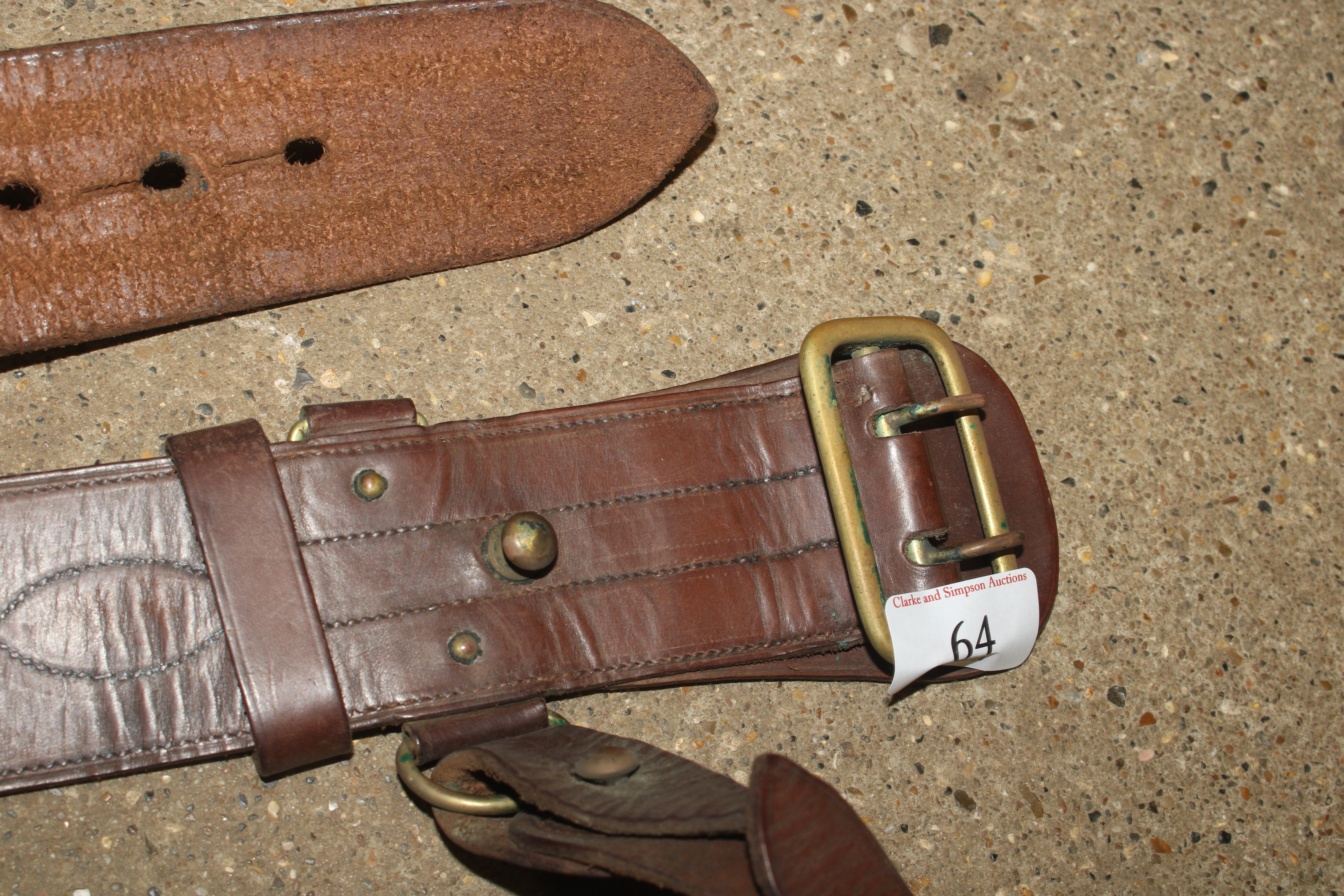 A Sam Browne Officers belt - Image 3 of 7