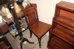 A 19th Century mahogany hall chair