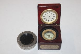 A reproduction compass and timepiece