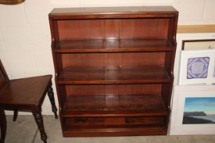 A 19th Century mahogany waterfall bookcase