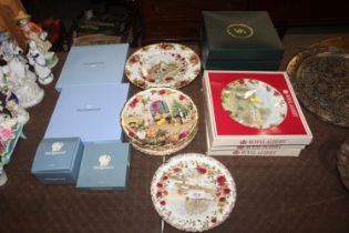 A quantity of Royal Albert collector's plates, Wed