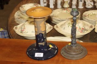 An early 20th Century Royal Doulton candlestick de