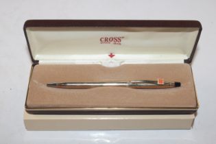 A Cross 10ct rolled gold pen