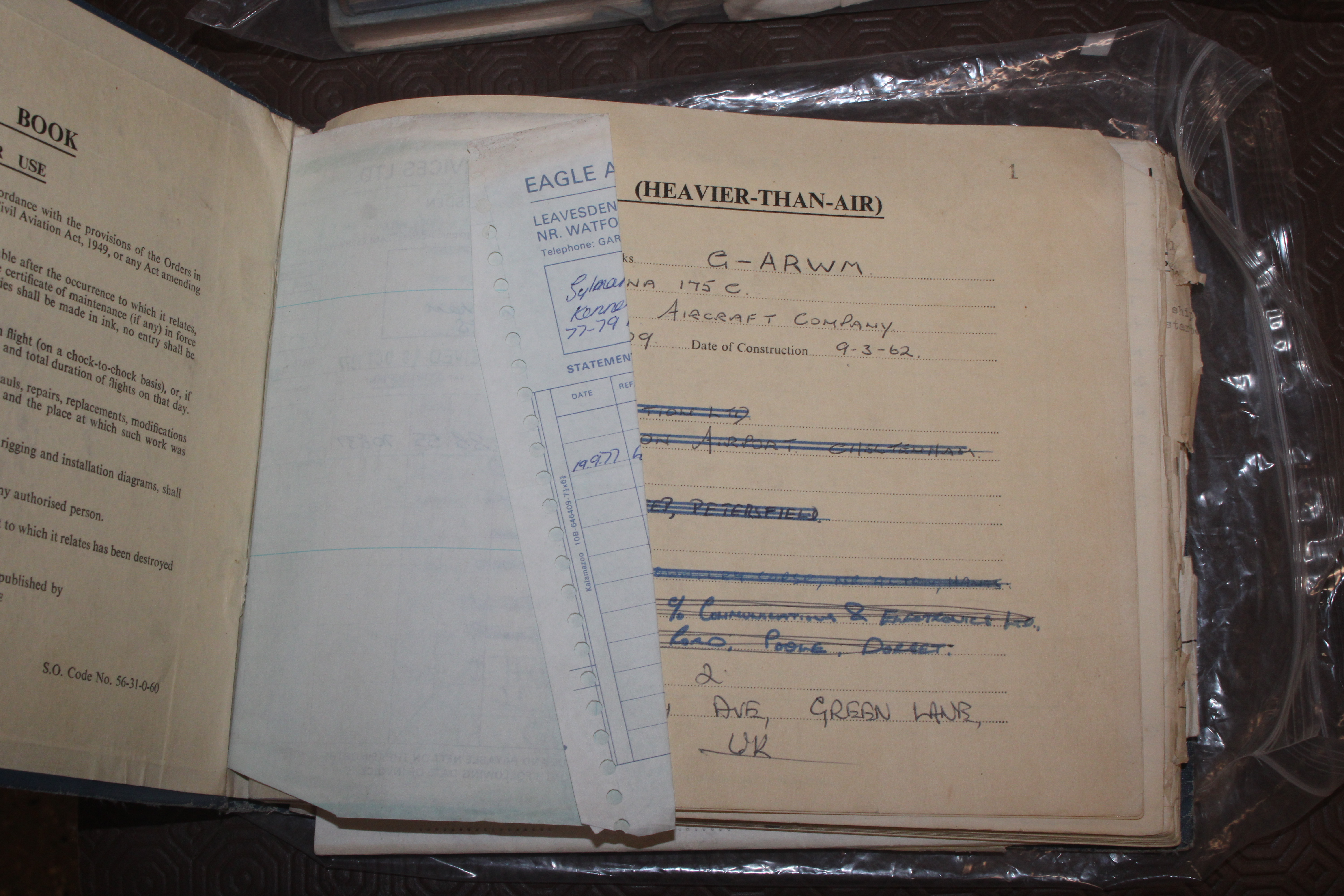 Aircraft log books to J. Hodgson - Image 5 of 5