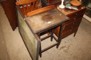 A mahogany side table