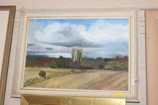 A M.D. Glaister, oil on canvas landscape study