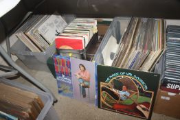 Four boxes of various records