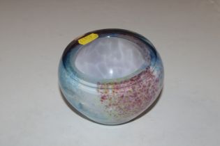 Adam Aaronson, pink and blue Art Glass bowl