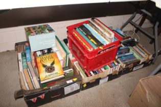 Four boxes of various books