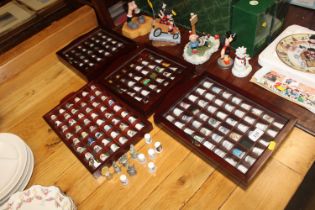 A collection of various thimbles