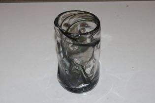 A Whitefriars knobbly glass vase