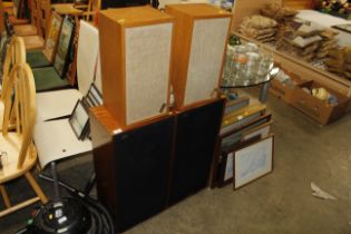 A large pair of Celestion speakers and a pair Ar-4