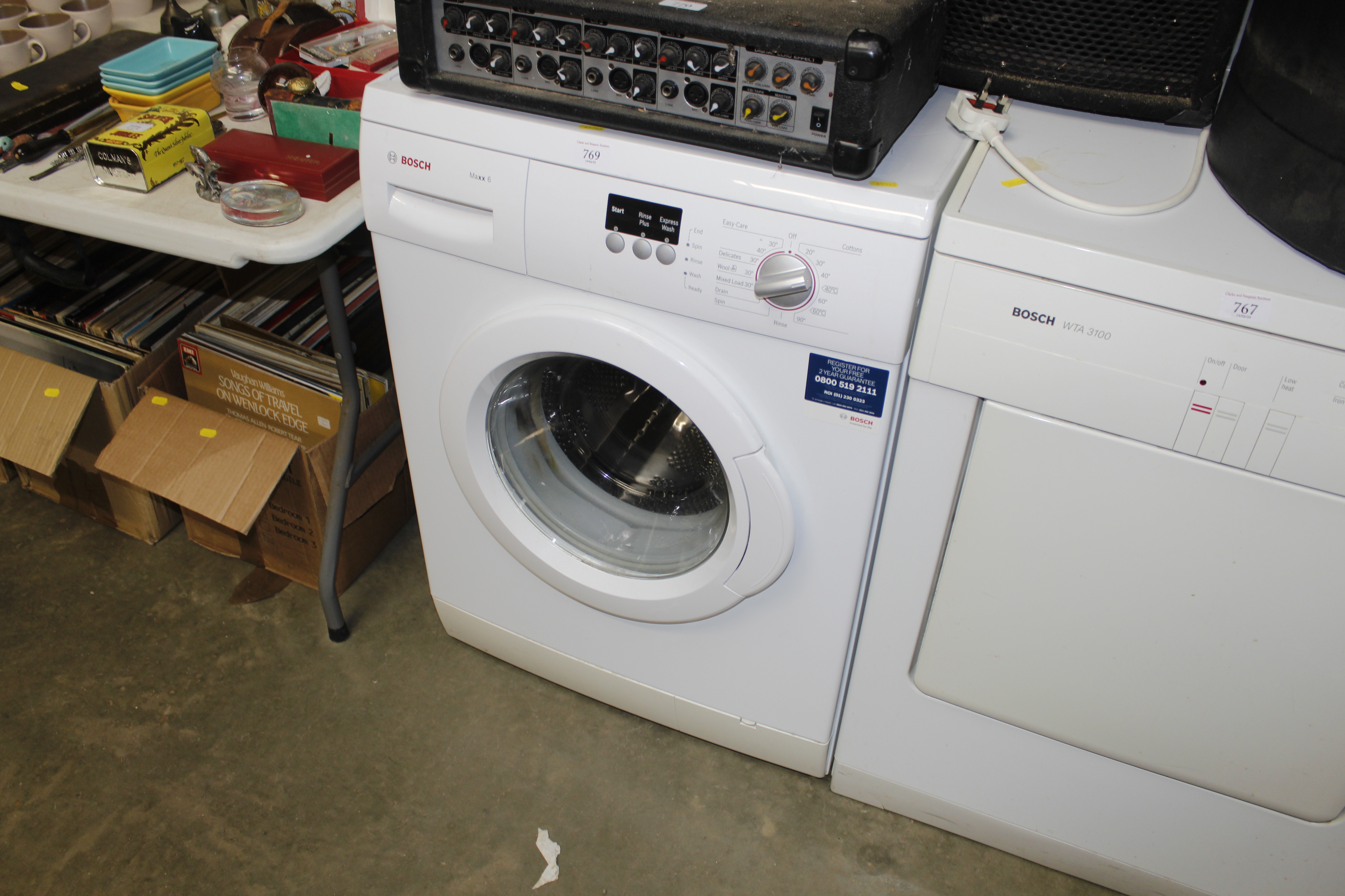 A Bosch Maxx 6 washing machine