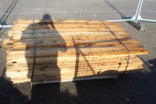 A large quantity of feather edged fencing boards (