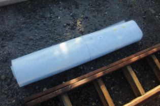 A roll of plastic sheeting