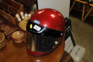 A Shoei motorcycle helmet by Barry Ditchburn and M