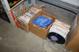 A quantity of LPs and 45rpm records