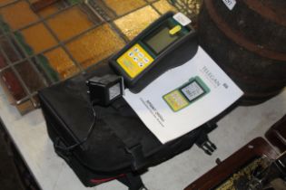 A Telegan gas monitoring analyser in carry bag