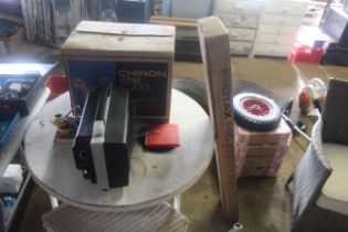 A Chinon Sound 8000 8mm projector in original box